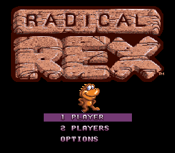Radical Rex (Europe) Title Screen